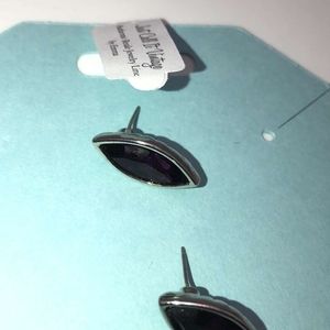 1980 AUTHENTIC YVES SAINT LAURENT AMETHYST STUDS